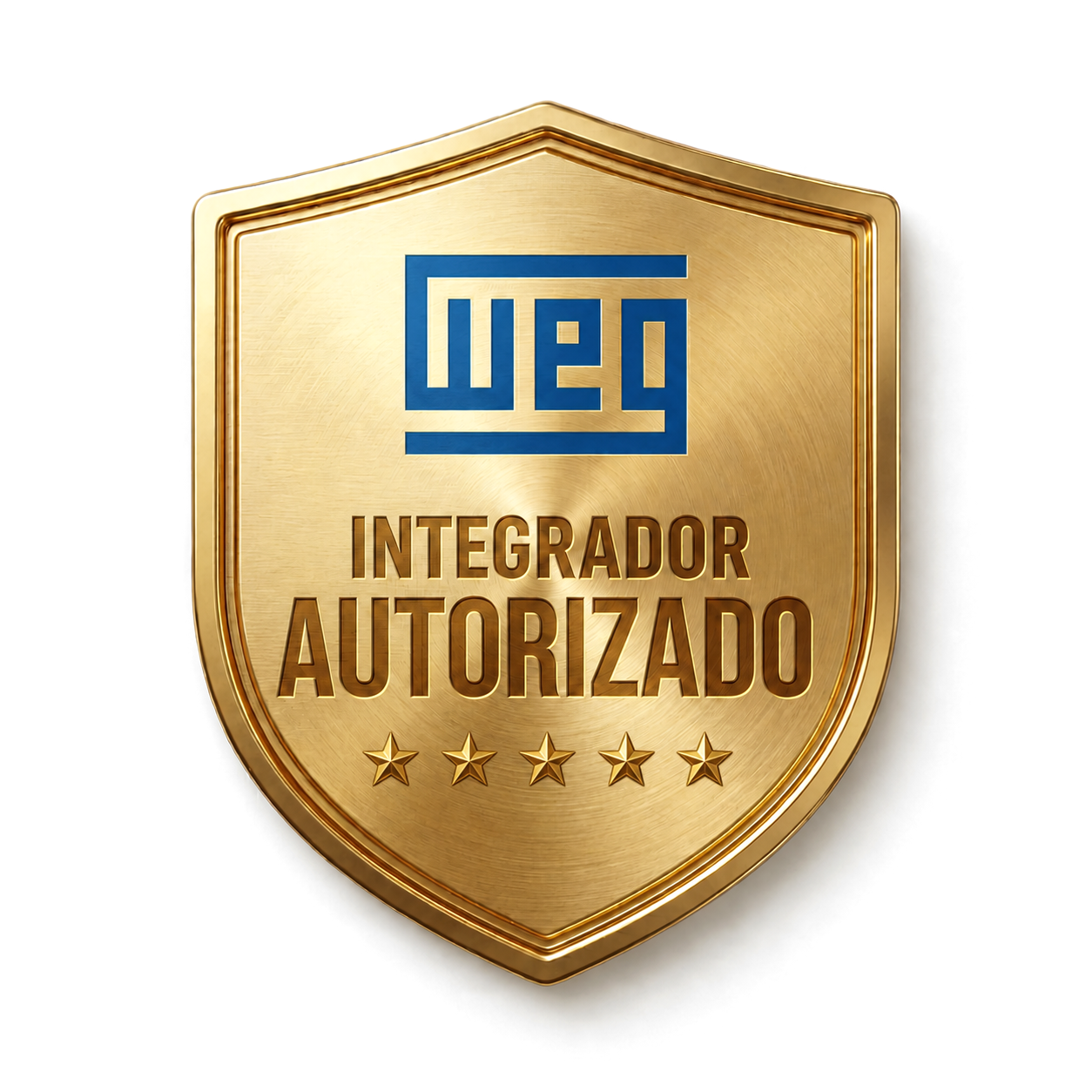 Escudo de Integrador Autorizado WEG 5 estrelas
